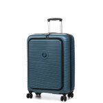 Valise rigide extensible delsey freestyle 66 cm - front opening bleu