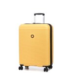 Valise rigide extensible delsey freestyle 66 cm jaune