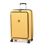 Valise rigide extensible delsey freestyle 76 cm - front opening jaune