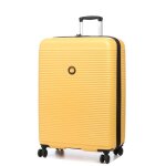 Valise rigide extensible delsey freestyle 76 cm jaune