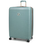Valise rigide extensible delsey freestyle 82 cm amande vert