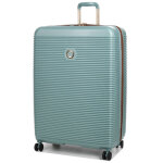 Valise rigide extensible delsey freestyle 82 cm amande vert