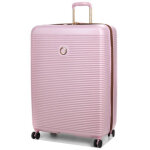 Valise rigide extensible delsey freestyle 82 cm pivoine rose