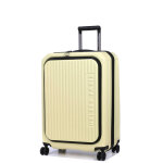 Valise rigide extensible delsey securitime zip 66 cm jaune pale