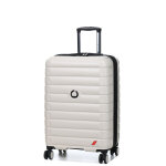 Valise rigide extensible delsey x air france elegance 66 cm ivoire blanc