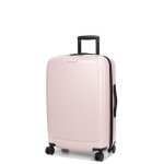 Valise rigide extensible elite pure mate m 65 cm rose