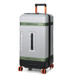 Valise rigide extensible jeep jh001a xl trunk 80 cm argent gris
