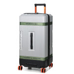 Valise rigide extensible jeep jh001a xl trunk 80 cm argent gris