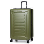 Valise rigide extensible jeep jh004c xl 80 cm avocat vert
