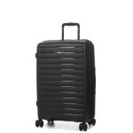 Valise rigide extensible jump striper 68 cm ebene noir