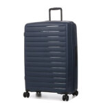 Valise rigide extensible jump striper 77 cm bleu fonc