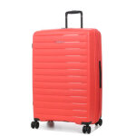 Valise rigide extensible jump striper 77 cm corail orange