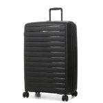 Valise rigide extensible jump striper 77 cm ebene noir