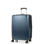 Valise rigide extensible lys bergen 65 cm bleu