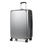 Valise rigide extensible lys bergen 76 cm argent gris
