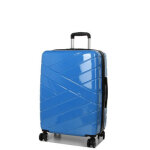 Valise moyenne rigide extensible lys morelia 65 cm bleu