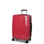 Valise moyenne rigide extensible lys morelia 65 cm fuchsia rose