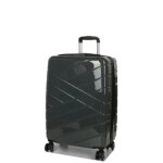 Valise moyenne rigide extensible lys morelia 65 cm gris fonc�