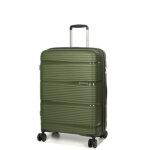 Valise rigide extensible roncato r - lite 66 cm vert militaire
