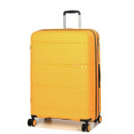 Valise rigide extensible roncato r - lite 75 cm jaune