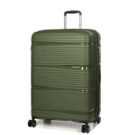 Valise rigide extensible roncato r - lite 75 cm vert militaire