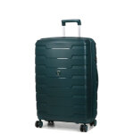 Valise rigide extensible roncato skyline 2. 0 - 70 cm vert bouteille bleu