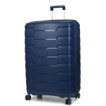 Valise rigide extensible roncato skyline 2. 0 - 79 cm bleu nuit