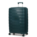 Valise rigide extensible roncato skyline 2. 0 - 79 cm vert bouteille bleu