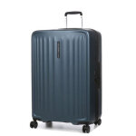 Valise rigide extensible samsonite fyrm 77 cm steel blue bleu
