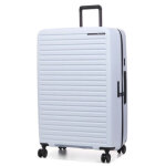 Valise rigide extensible samsonite restackd 81 cm glacier blanc Valise rigide extensible samsonite restackd 81 cm glacier blanc