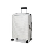Valise rigide extensible samsonite upscape 68 cm cloud white blanc