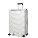 Valise rigide extensible samsonite upscape 75 cm cloud white blanc