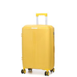 Valise rigide extensible teneo deltea 66 cm jaune
