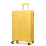 Valise rigide extensible teneo deltea 76 cm jaune