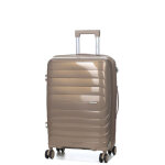 Valise rigide extensible teneo ondea 66 cm taupe beige