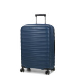 Valise rigide extensible travelite mooby m 66 cm marine bleu