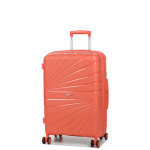 Valise rigide extensible worldline abidjan 64 cm corail orange