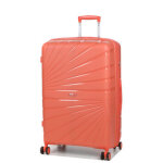 Grande valise soute rigide extensible worldline abidjan 74 cm corail orange