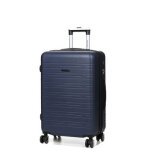 Valise rigide extensible worldline bologne 66 cm bleu marine