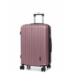 Valise rigide extensible worldline braga 3 - 66 cm rose gold