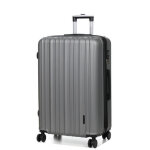 Valise rigide extensible worldline braga 3 - 76 cm gris fonc�