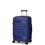 Valise rigide extensible worldline izmir 65 cm bleu marine