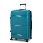 Valise rigide extensible worldline izmir 75 cm bleu ptrole vert