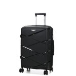 Valise rigide extensible worldline kos 2 - 65 cm noir solde
