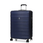 Valise rigide extensible worldline linz 3 - 75 cm bleu marine