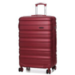 Valise rigide extensible worldline minneapolis 3 - 76 cm bordeaux rouge