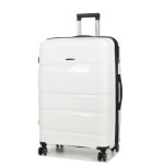 Grande valise rigide extensible 4 roues worldline prouse 76 cm blanc