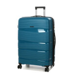 Grande valise rigide extensible 4 roues worldline prouse 76 cm bleu ptrole