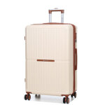 Valise rigide extensible worldline sumatra 76 cm beige blanc