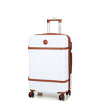 Valise rigide extensible worldline tampa 65 cm blanc
